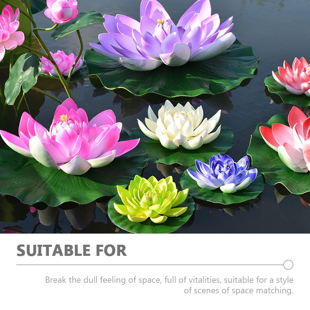 8 Pezzi di Fiori di Loto Artif - Aquarium Plants recensione e prezzo