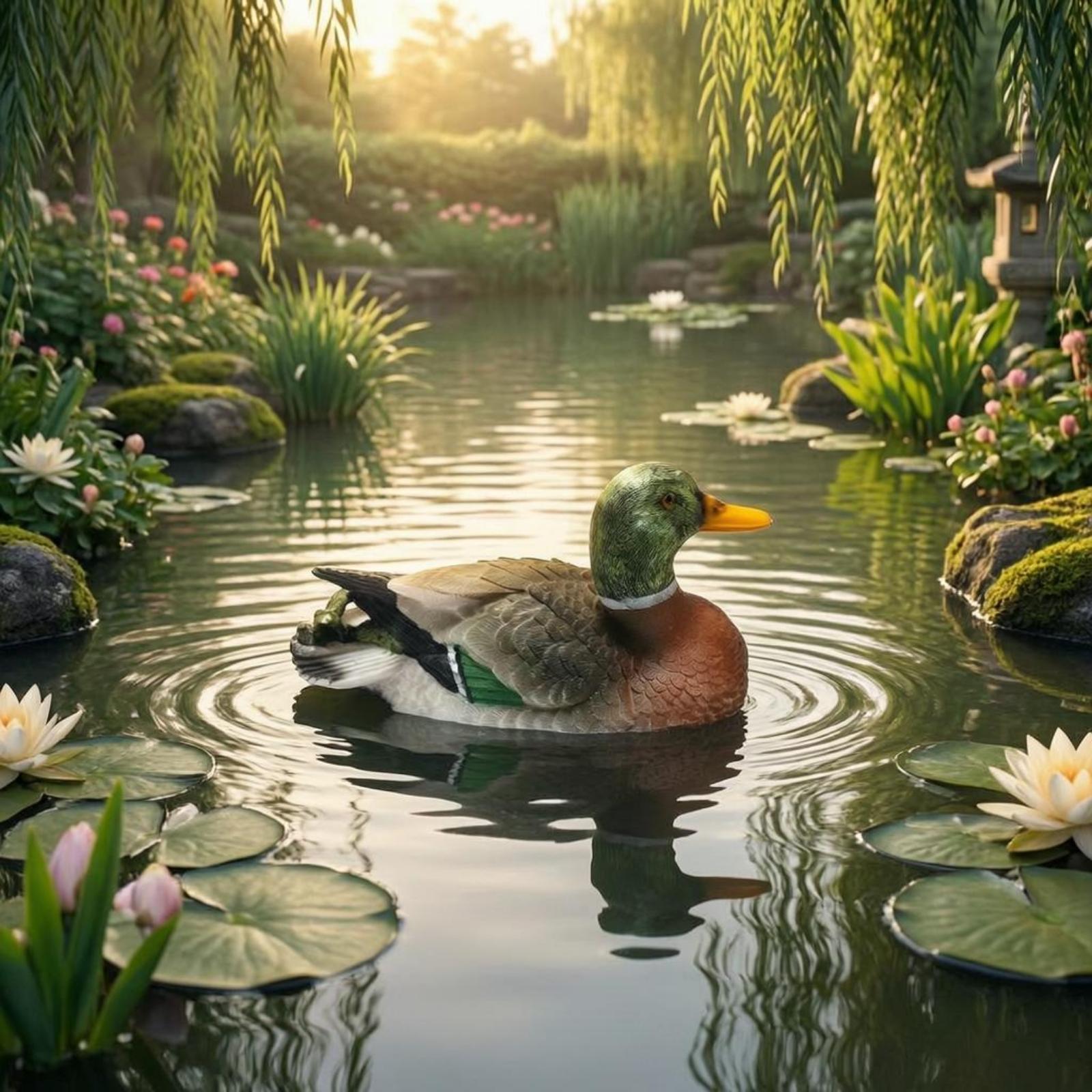 Statuetta di anatra in resina, - Aquarium Decor recensione e prezzo